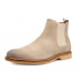 Men's autumn and winter suede leather Chelsea cowboy boots high top casual and comfortable