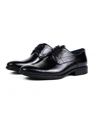 Men's Shiny Derby Dress Shoes Business Casual Soft